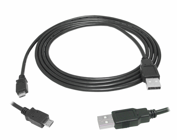 Kabel USB wtyk A-wtyk micro USB 0.5m - 2611