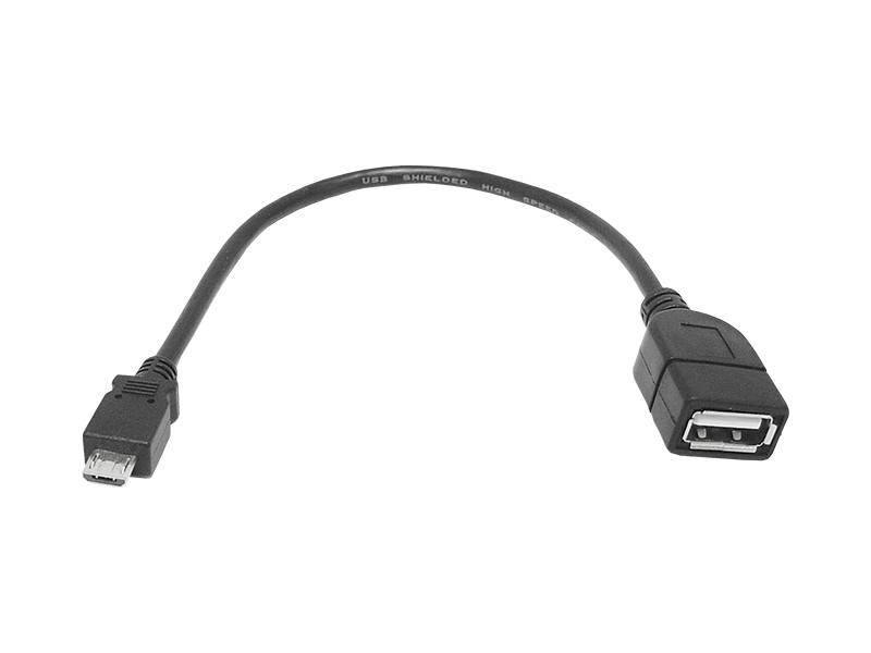 Kabel USB micro USB OTG 15cm - 2945
