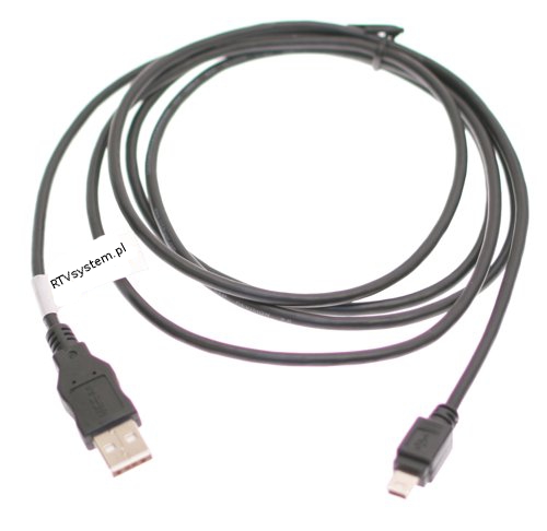 Kabel USB A - USB mini B 1,2m Czarny - 2054